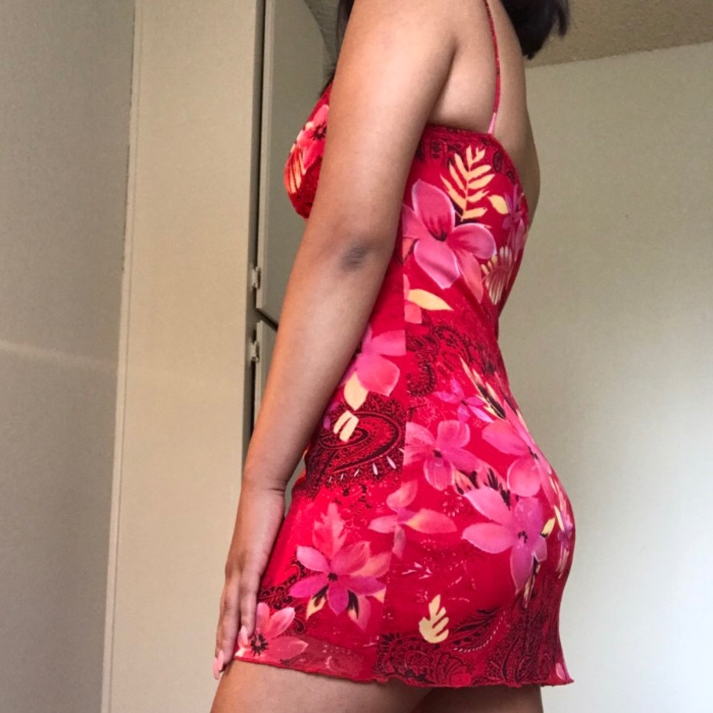 Hawaiian Print Mini Dress